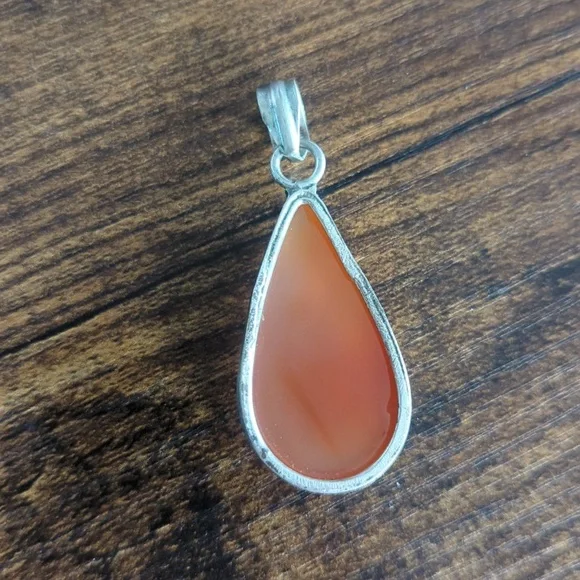 VGUC Vintage Carnelian Pendant - Picture 4 of 4